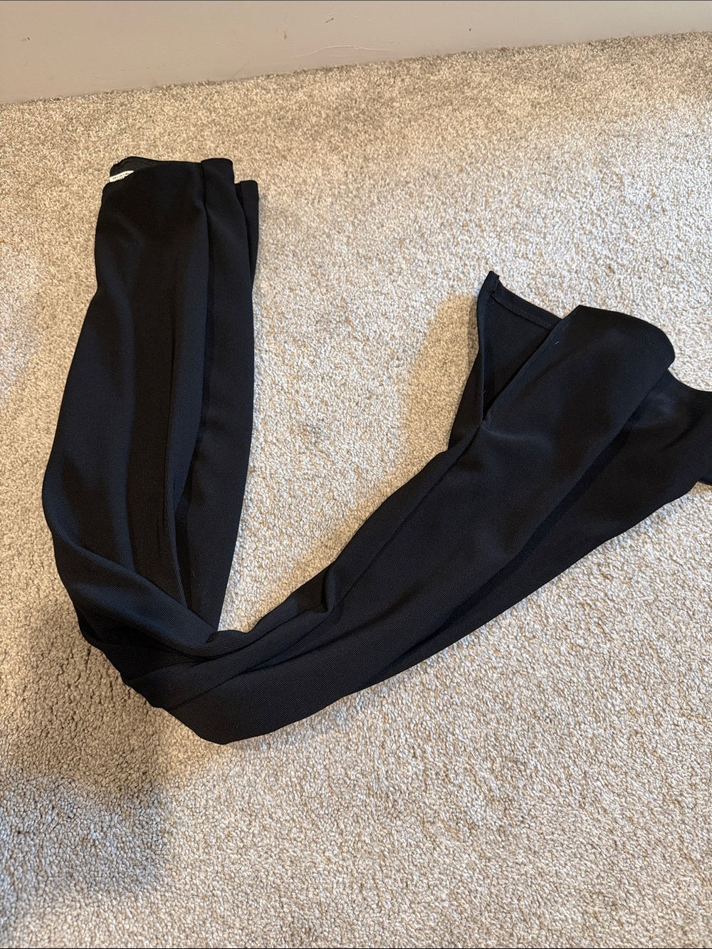 Zara Black Wide-Leg Draped Trousers
